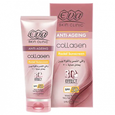 EVA SKIN CLINIC ANTI-AGEING COLLAGEN FACIAL SUNSCREEN SPF 50+ — 50 ML